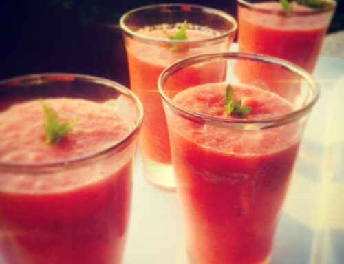 Watermelon Gazpacho (serves 6-8)